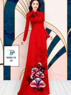 Vải Áo Dài Hoa In 3D AD NVAD79 29